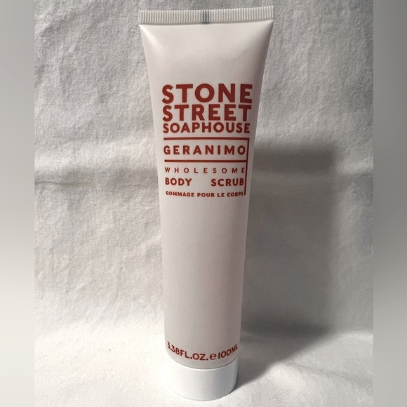 🌺BRAND NEW🌺 STONE STREET SOAPHOUSE Geranimo Wholesome Body Scrub 3.38 fl oz - Picture 6 of 7